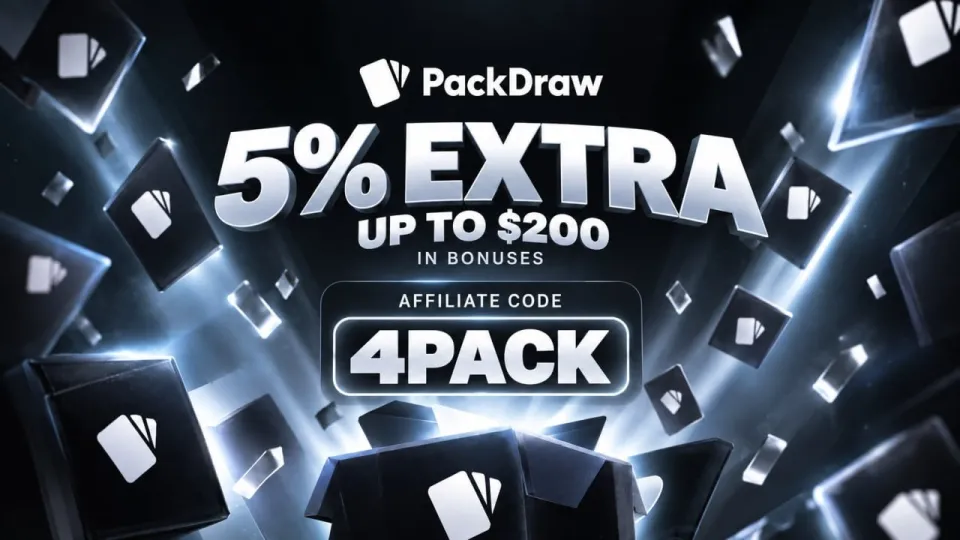 PackDraw Promo Code "4PACK" - 5% EXTRA UP TO $200 (How to Use It & What You Get)